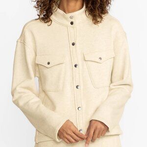 NWOT Johnny Was Calme Mock Neck French Terry Shacket